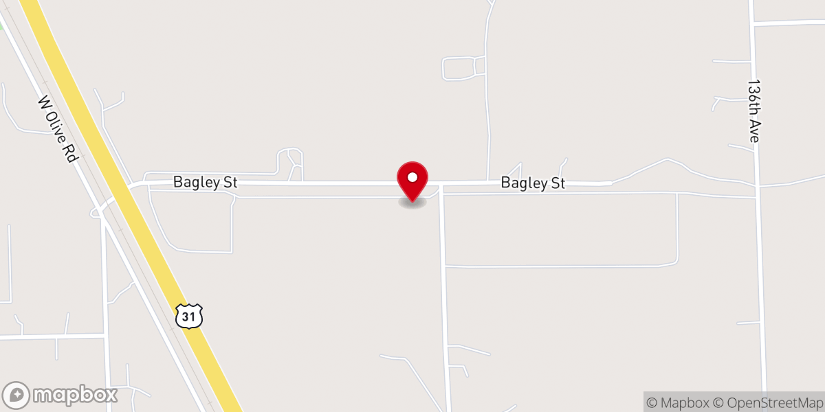 Map showing location of Summit Church West Olive