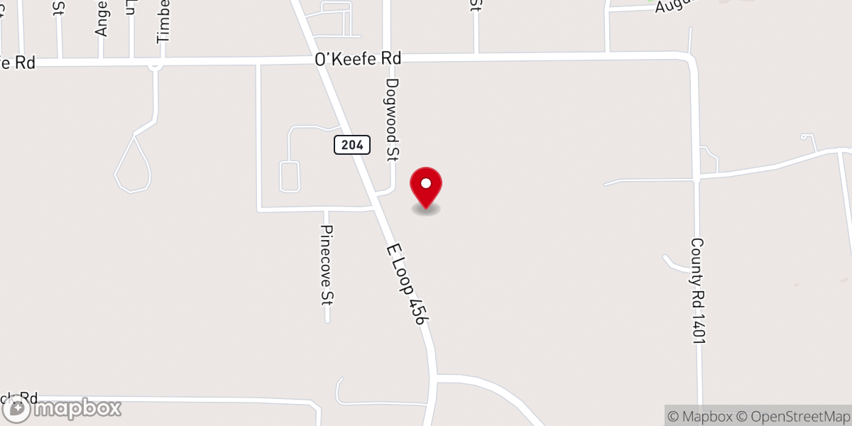 Map showing location of East Side Baptist Church