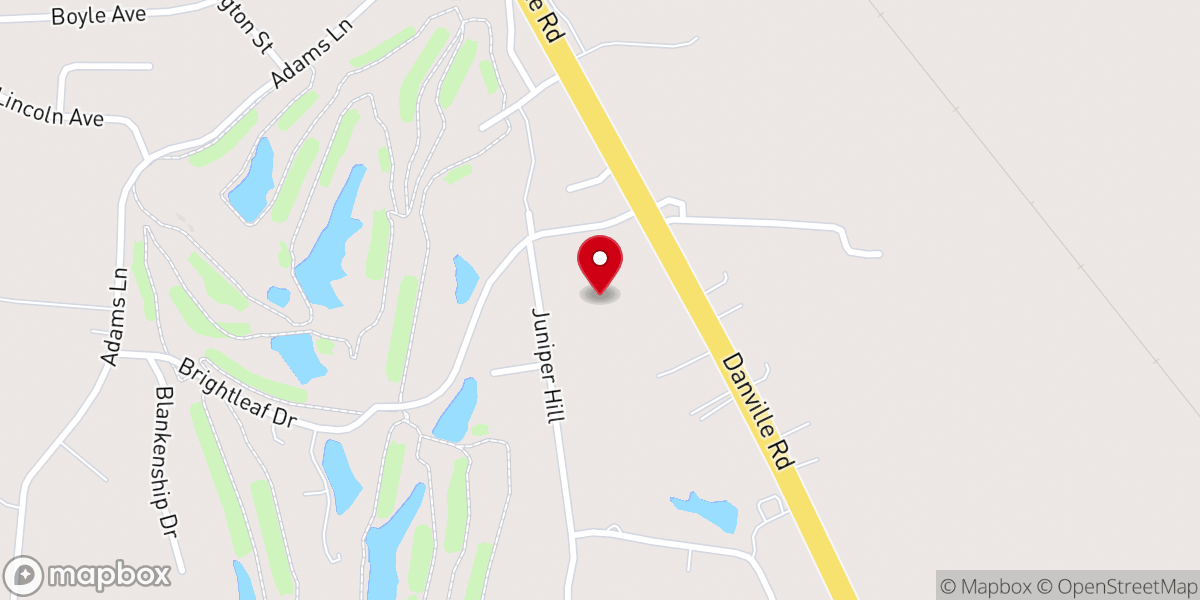Map showing location of Southside Christian Church