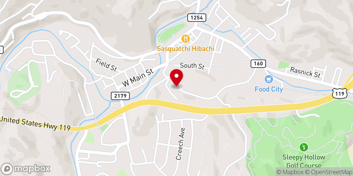 Map showing location of Tri City Pentecostal Church