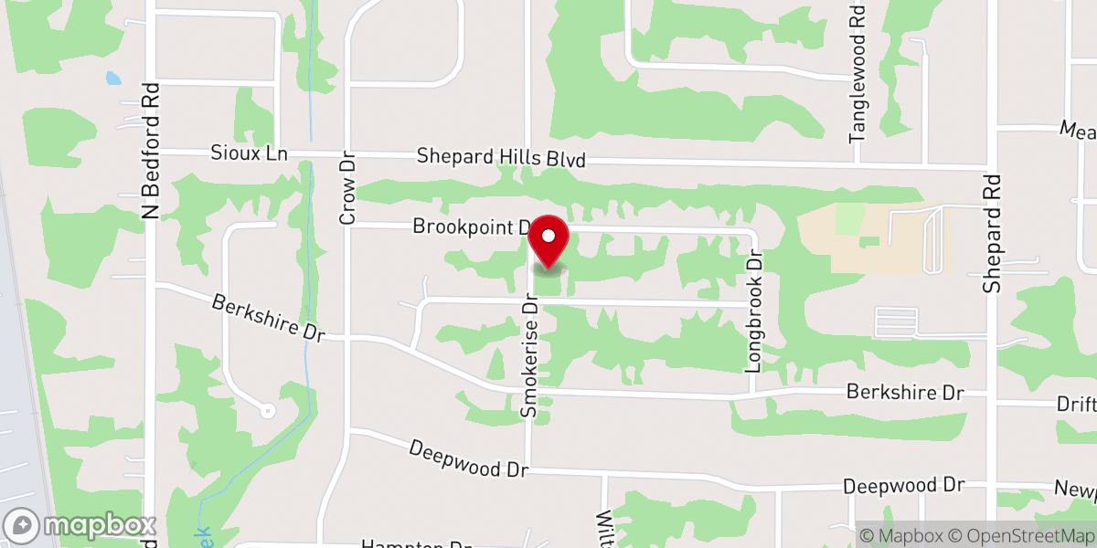 Map showing location of St Gregorios Malankara Orthodox Church of Cleveland