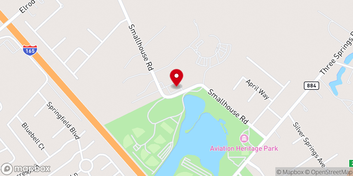 Map showing location of Lakeview Fellowship
