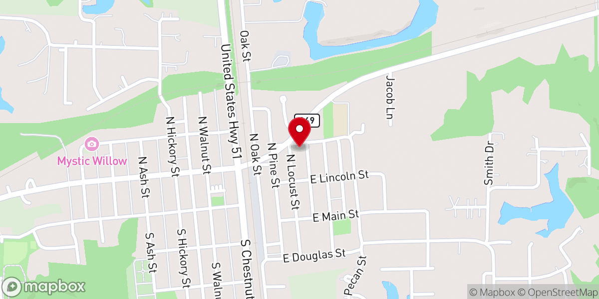 Map showing location of Jubilee Tabernacle
