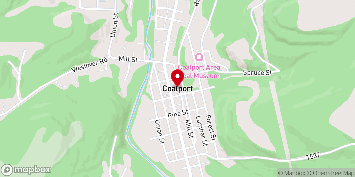Map showing location of Utahville United Methodist