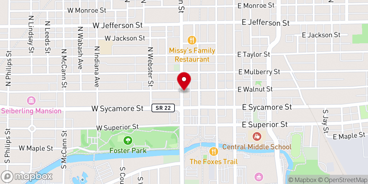 Map showing location of The Hobson