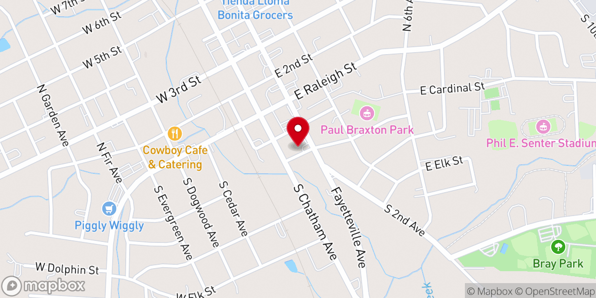 Map showing location of El Camino United Methodist Church