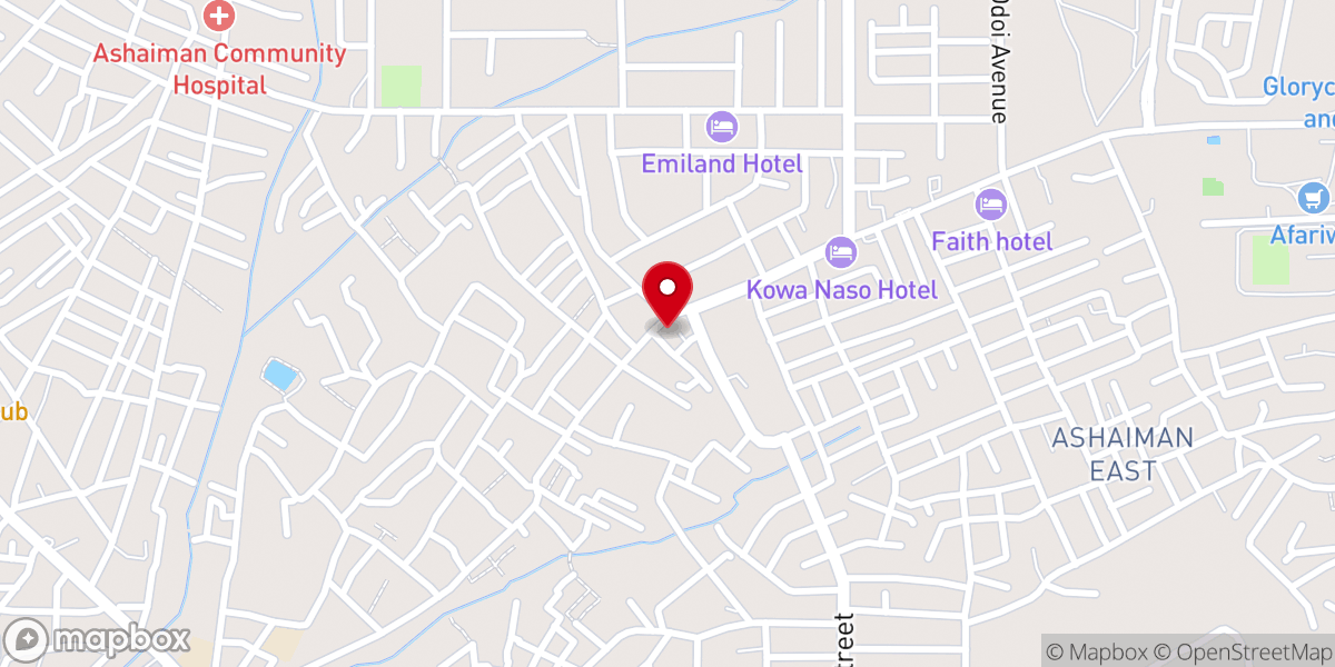 Map showing location of The Church of Pentecost Newtown/English Assembly