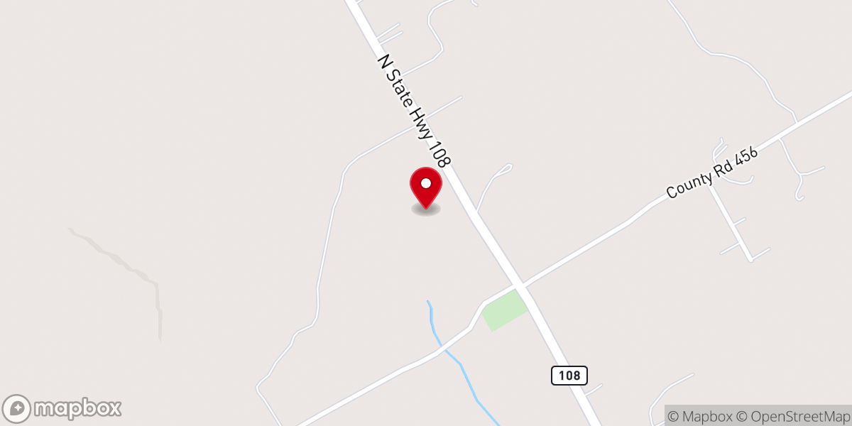 Map showing location of Shiloh Church