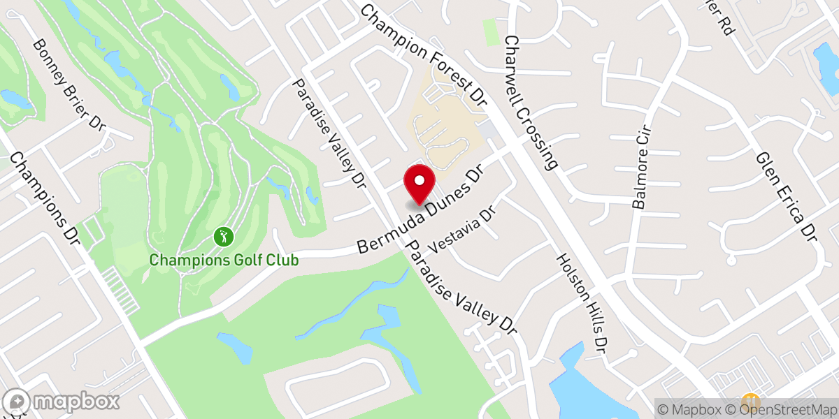 Map showing location of John Wesley Methodist Church