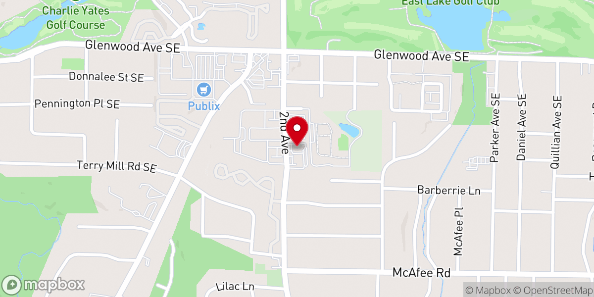 Map showing location of Bethel Original Free Will Baptist Church