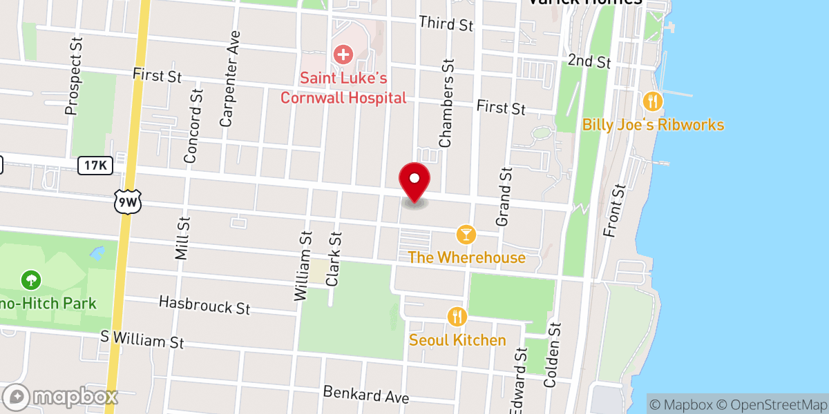Map showing location of The Cathedral At The House