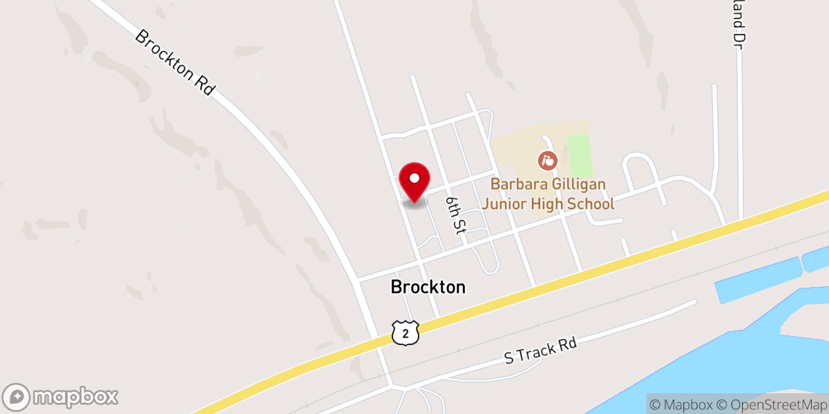 Map showing location of Saint Thomas Catholic Church