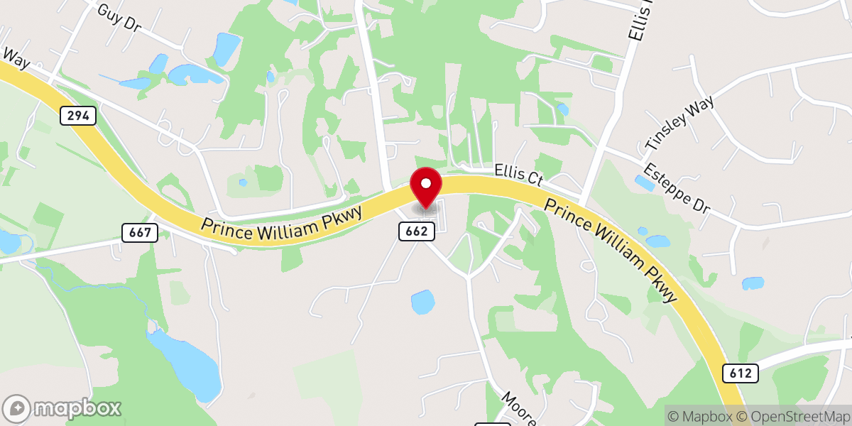 Map showing location of Buckhall United Methodist Church