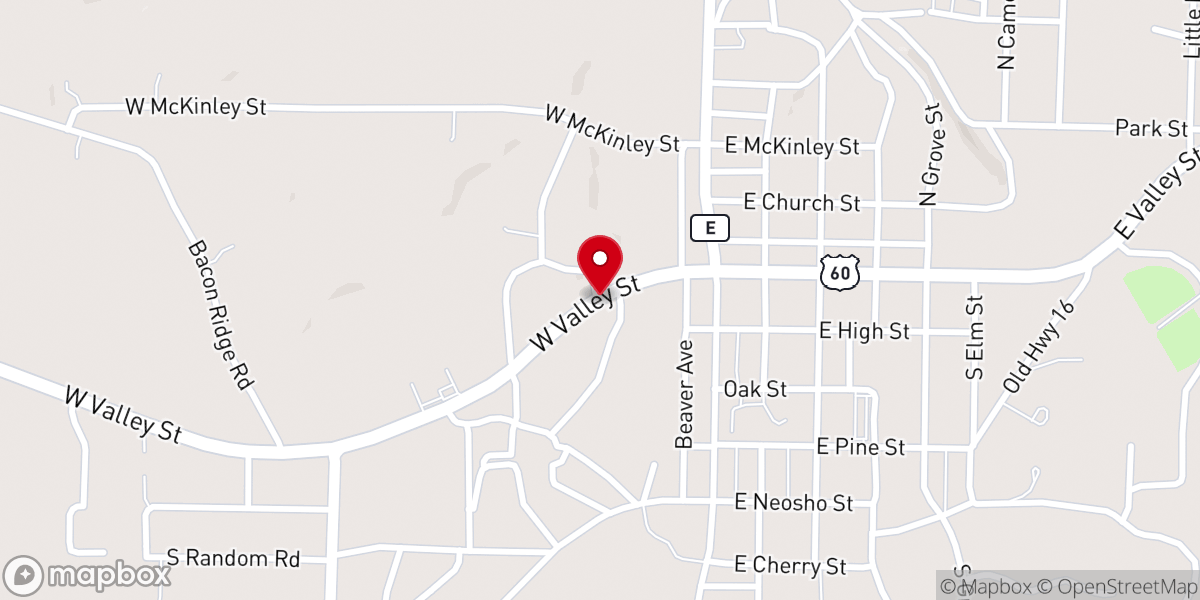 Map showing location of Liberty Grace Mission