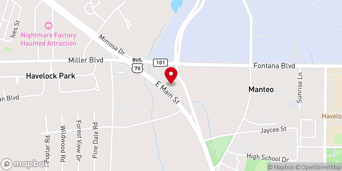 Map showing location of Totally Tint II