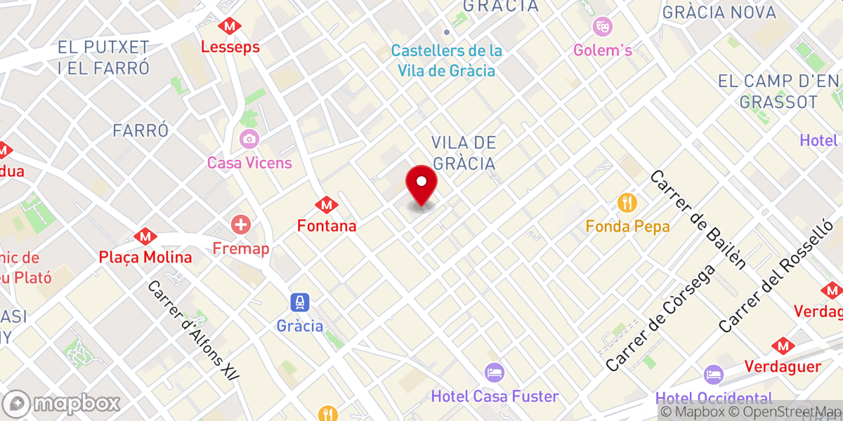 Map showing location of Congregación del Oratorio de San Felipe Neri