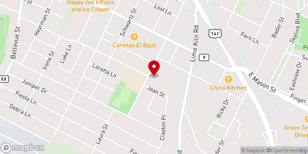Map showing location of Iglesia Apostolica De La Fe en Cristo Jesús
