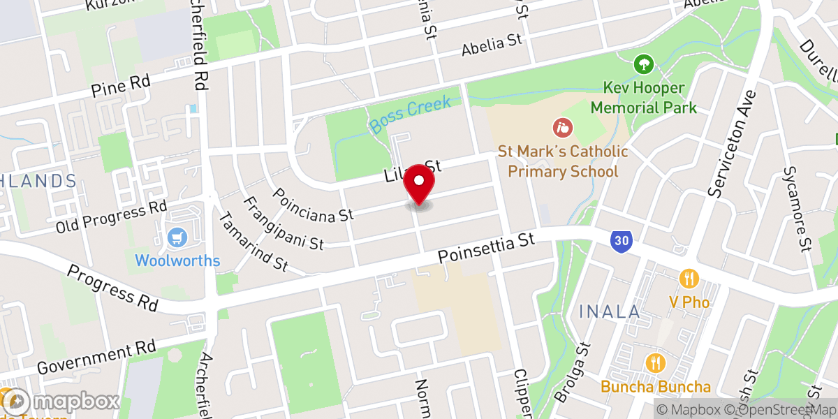 Map showing location of Great Hope Baptist Church