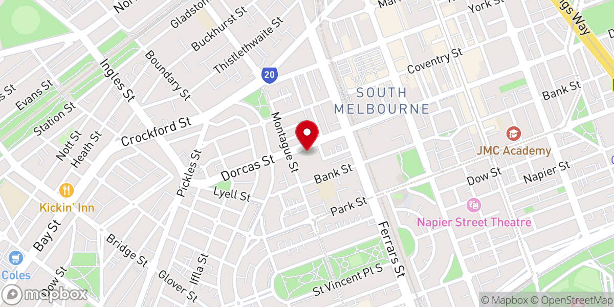 Map showing location of Sts Peter & Paul's Catholic Church