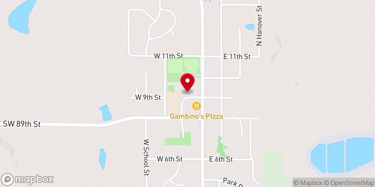 Map showing location of Auburn City Office