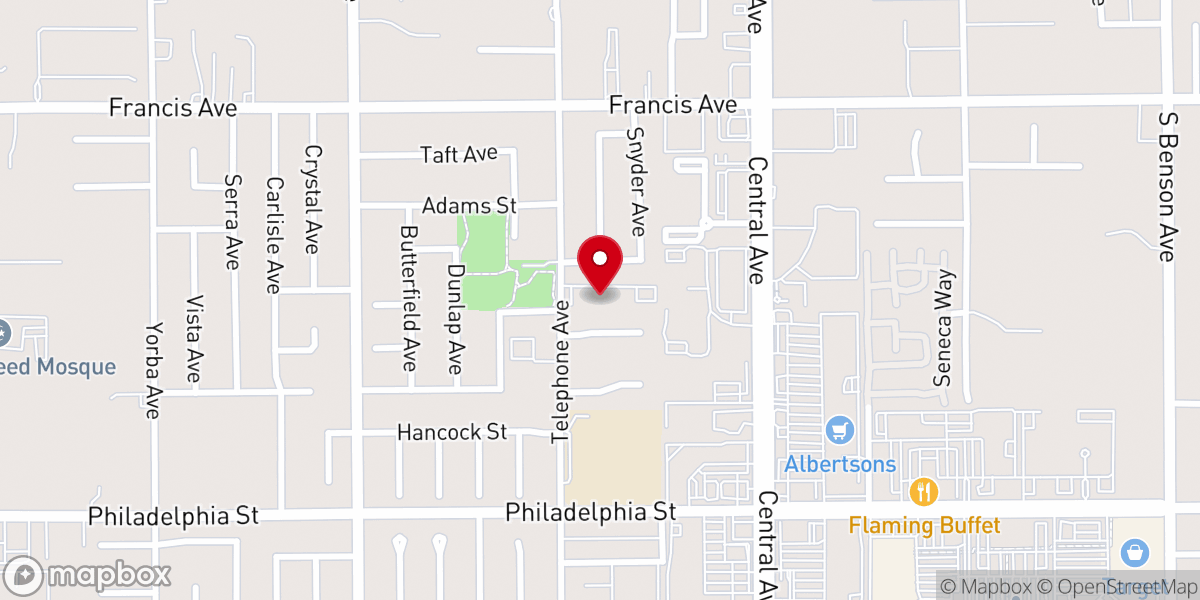 Map showing location of Living Word Assembly of God