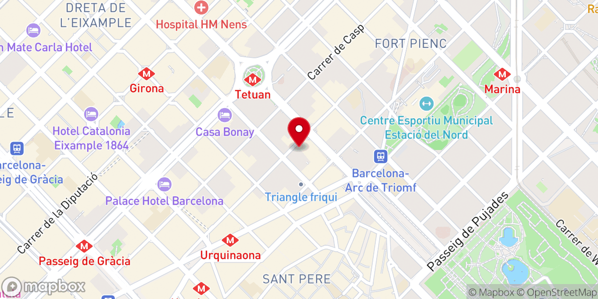 Map showing location of Iglesia de Nuestra Señora del Rosario Padres Dominicos