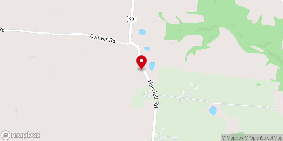 Map showing location of Harriet Church