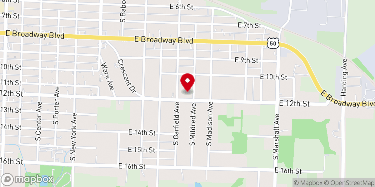 Map showing location of Slavic Baptist Church