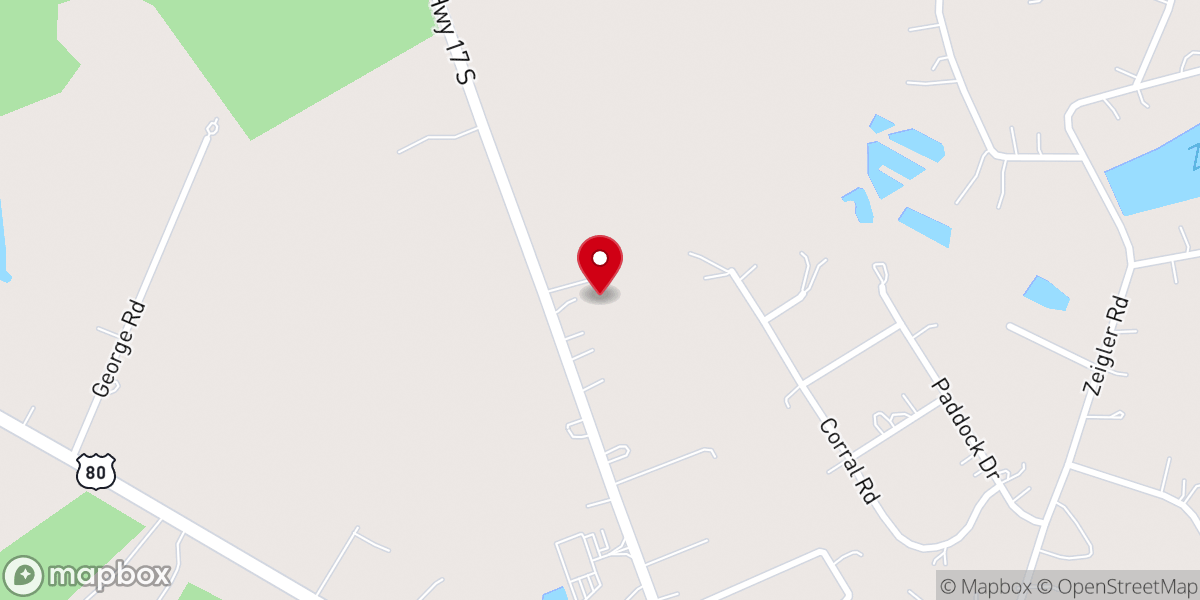 Map showing location of Faith Bible Baptist Church