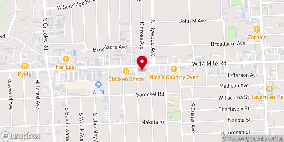 Map showing location of Spirit of Christ Lutheran Church