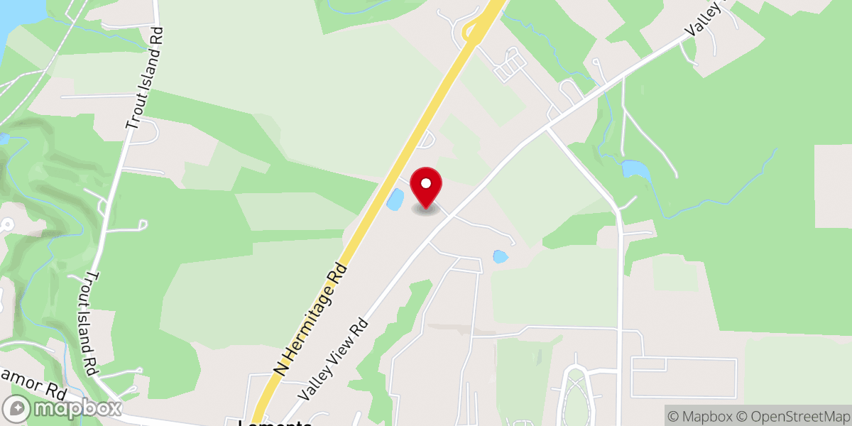 Map showing location of Miracle Valley Church