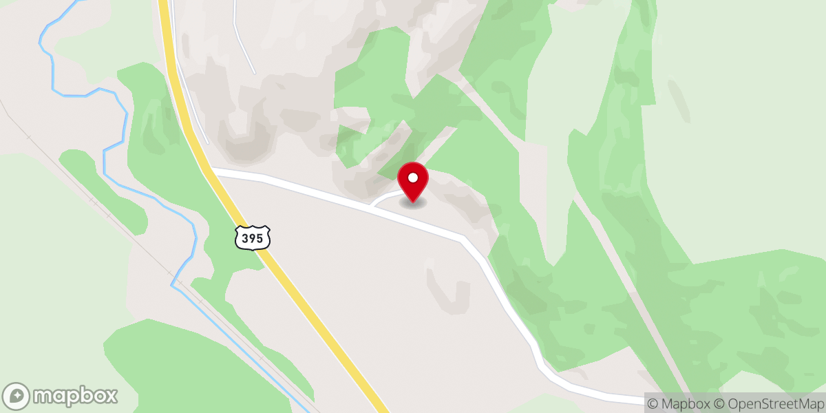 Map showing location of Colville Valley Animal Sanctuary