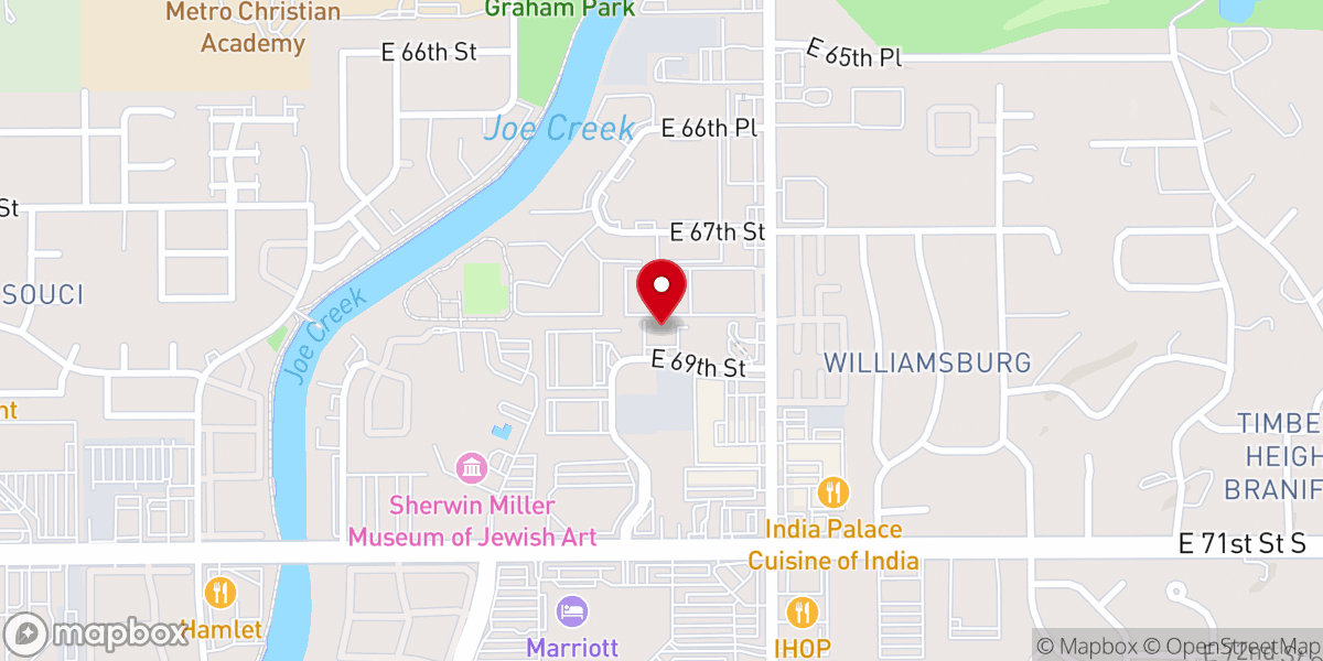 Map showing location of Myanmar Christian Church