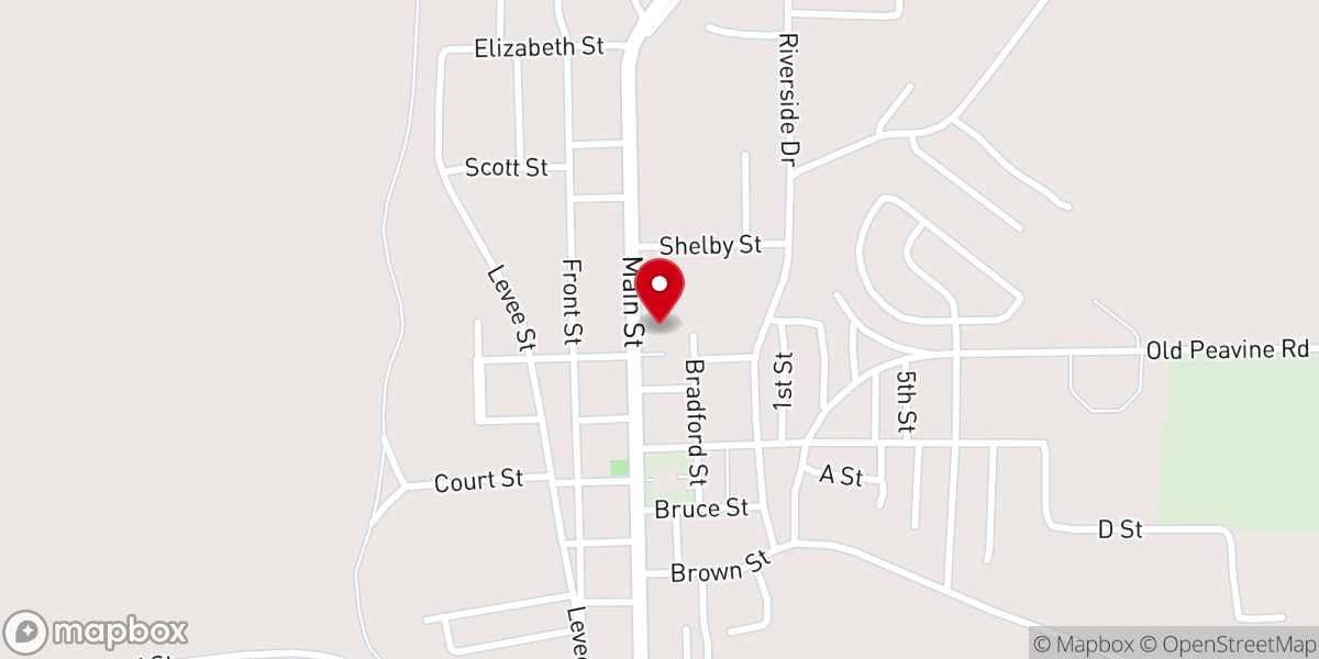 Map showing location of Grace Episcopal Church