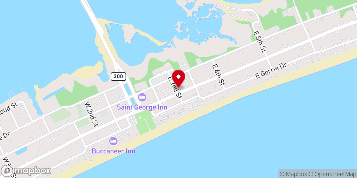 Map showing location of St. George Island United Methodist Church
