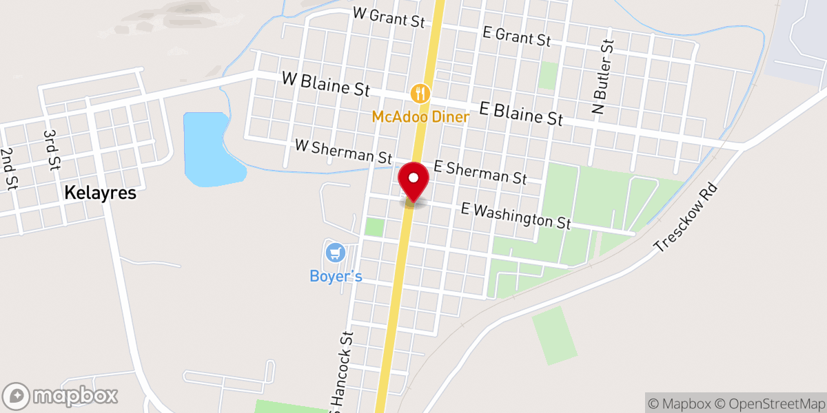 Map showing location of Holy Trinity Eastern Orthodox Church