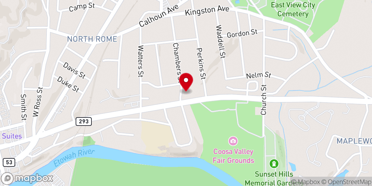 Map showing location of Greater Christ Temple Rapture Preparation Cathedral