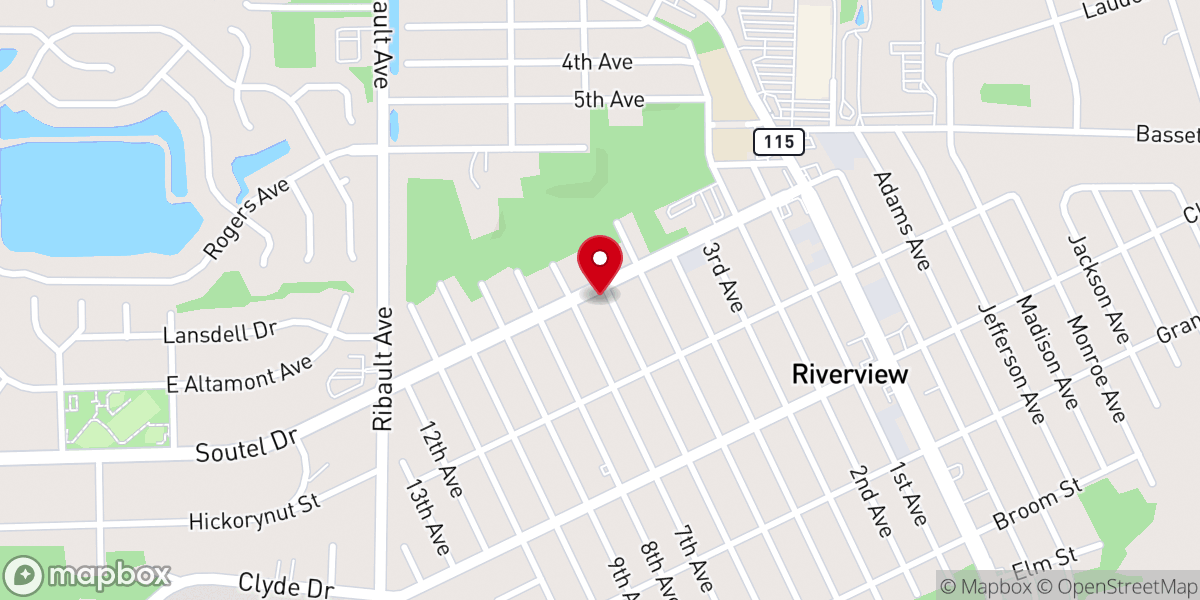 Map showing location of Peace Tabernacle Assembly of God