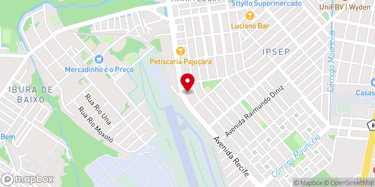 Map showing location of IGREJA EVANGÉLICA VIVER EM CRISTO PERNAMBUCO - SEDE