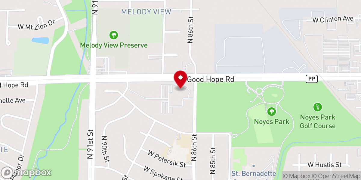 Map showing location of Christian Faith Fellowship Church