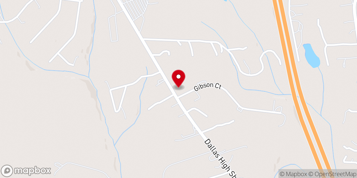 Map showing location of Plainview Baptist Church