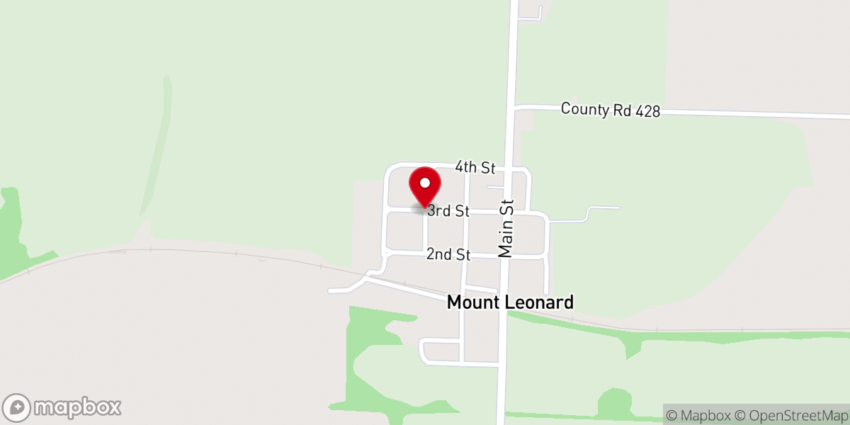 Map showing location of Mt Leonard Baptist Church