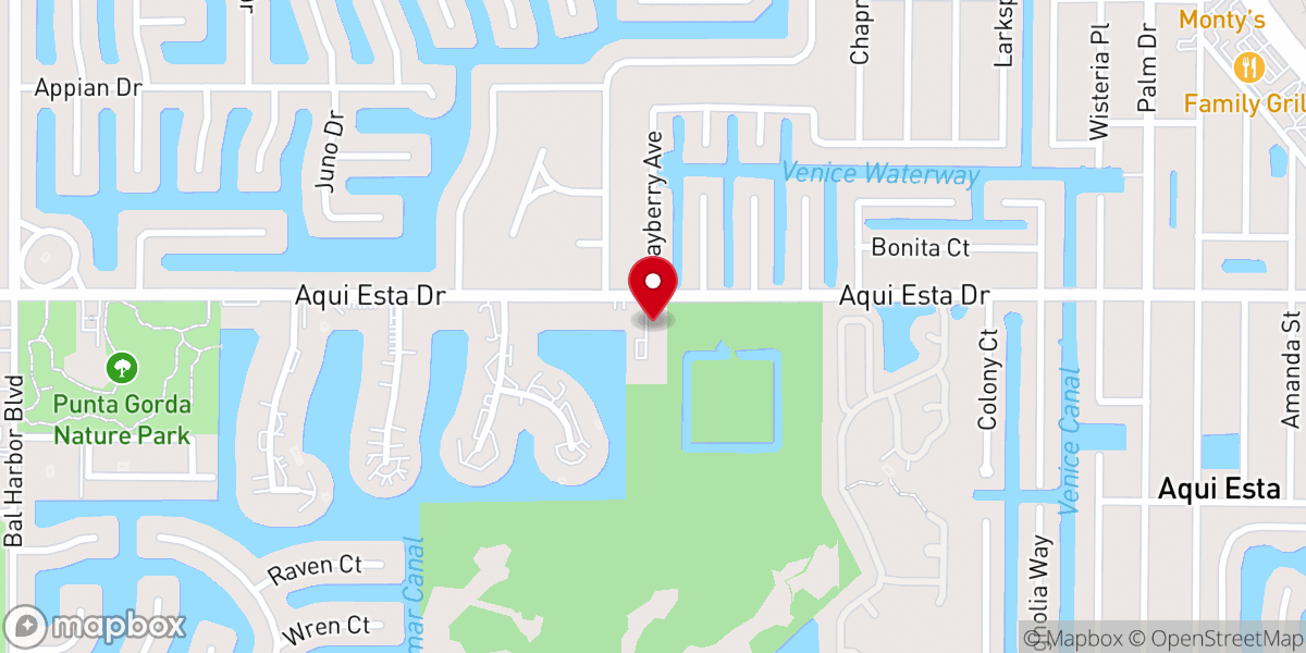 Map showing location of Congregational Church of Christ
