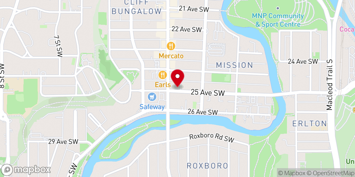 Map showing location of Mission Square