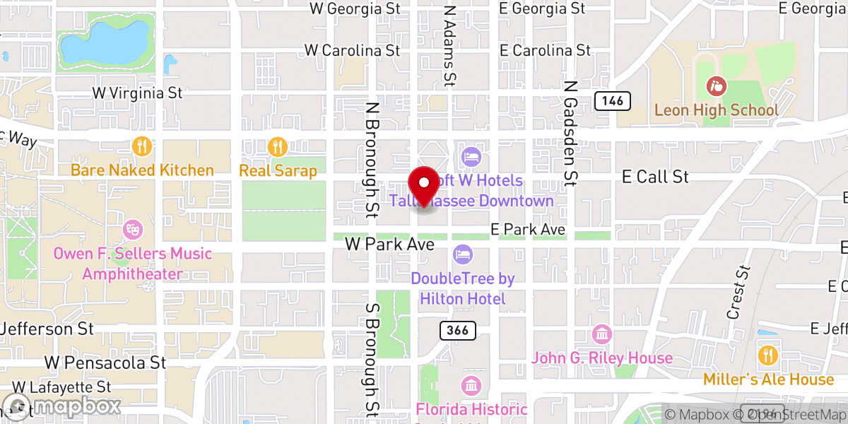 Map showing location of Trinity United Methodist Church