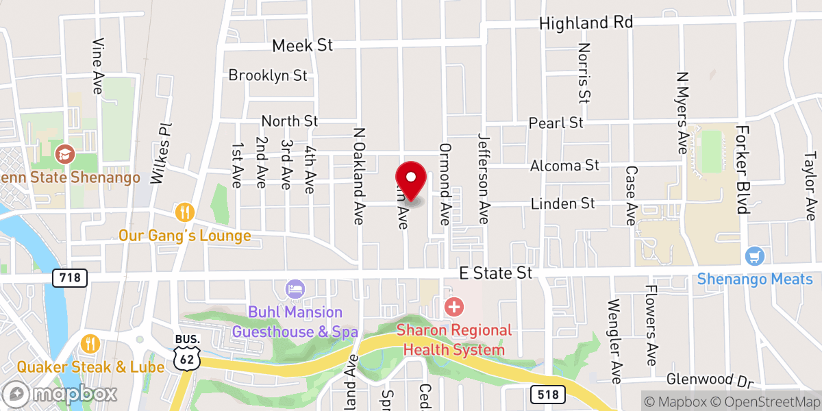 Map showing location of Redeemed Sanctuary