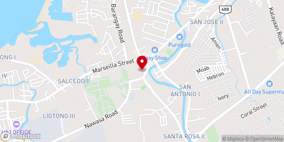 Map showing location of Diocese of Imus - Holy Cross Parish Church