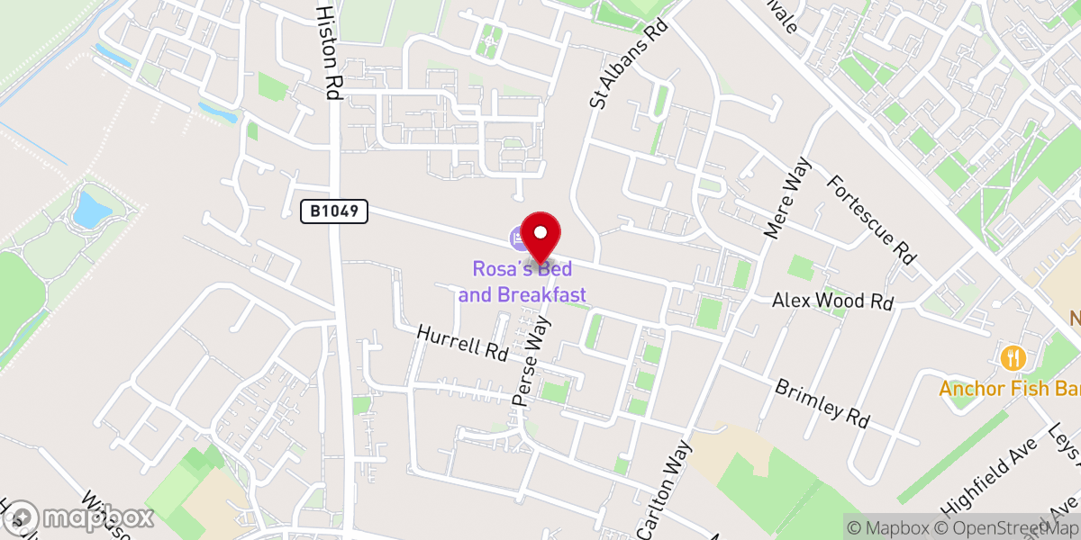 Map showing location of Roseford Chapel
