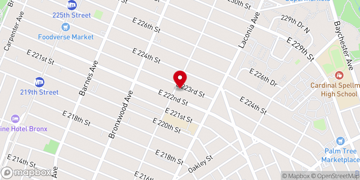 Map showing location of Butler Memorial United Methodist Church