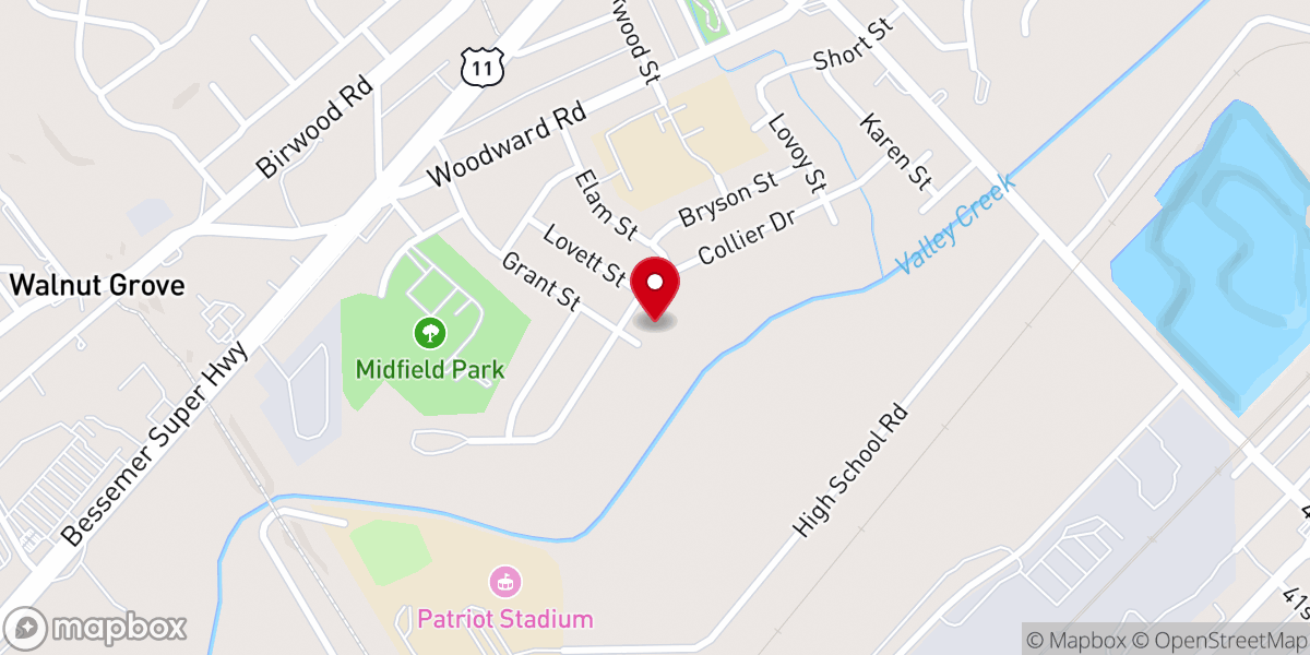 Map showing location of Full Deliverance Church of God Inc